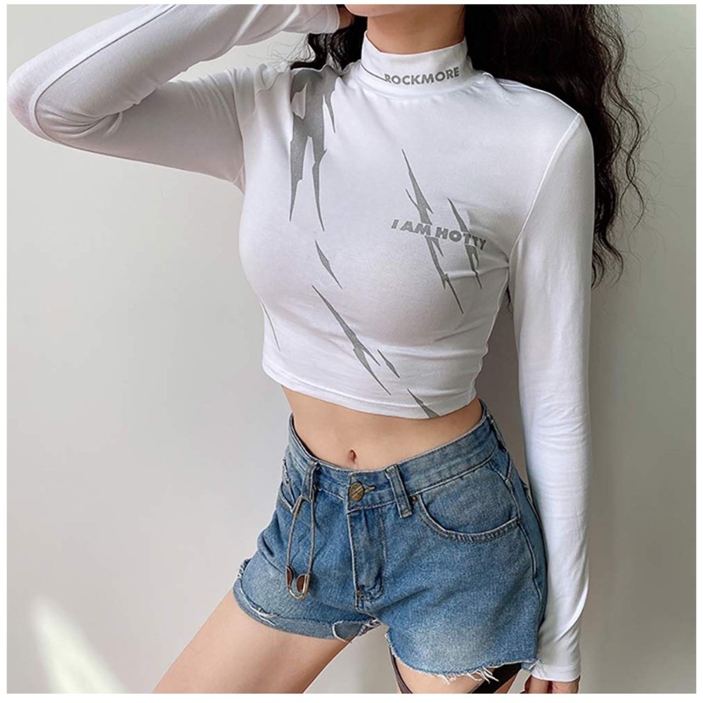 Long sleeve crop top